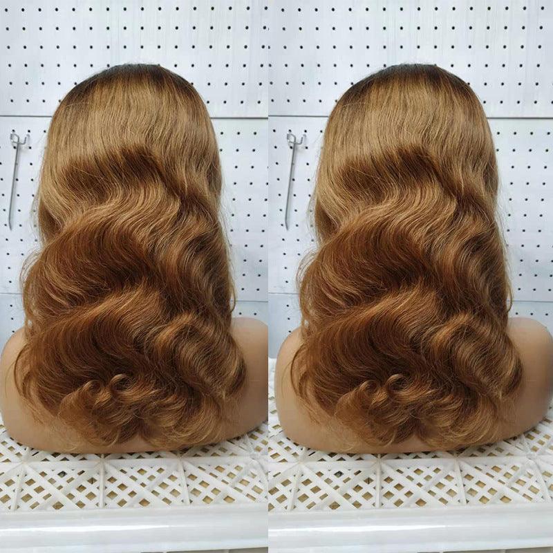 Ombre 1B 27 Body Wave 4x4 Lace Wig, Brazilian Human Hair Wigs - JWHL FASHION