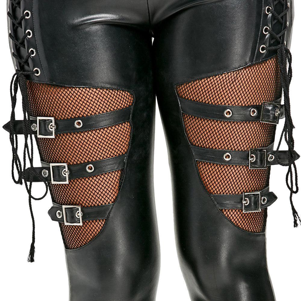 Ladies Fashion Personality Leggings Slim Leather Pants - JWHL FASHION