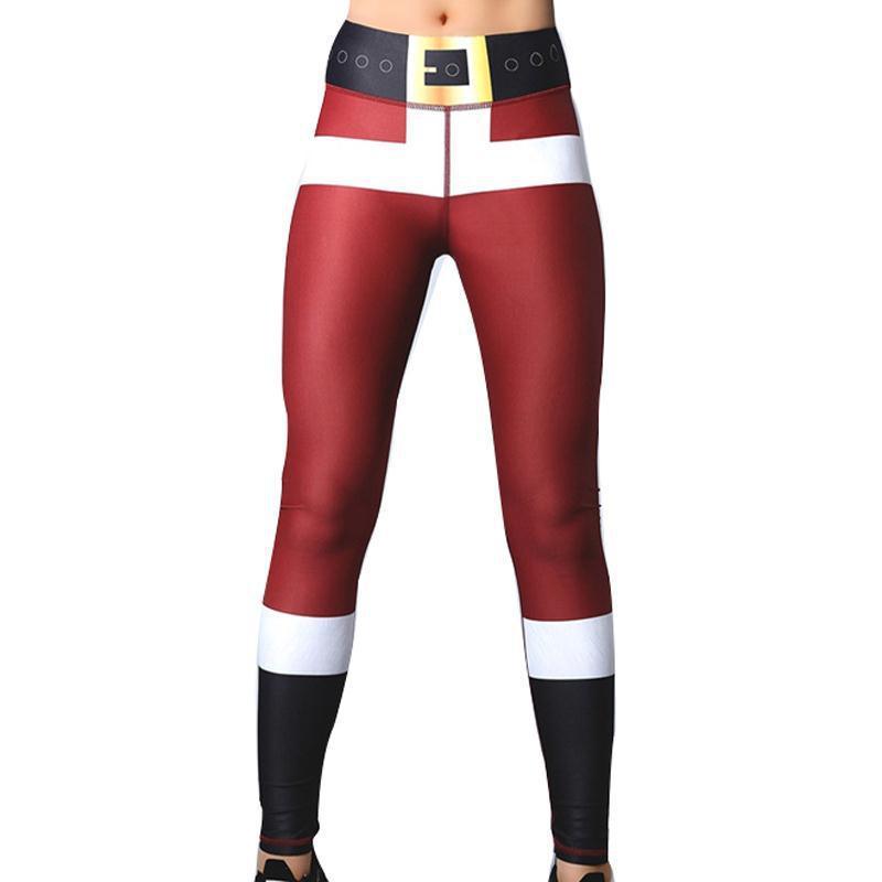 Christmas print clothing fitness pants yoga pants - JWHL FASHION