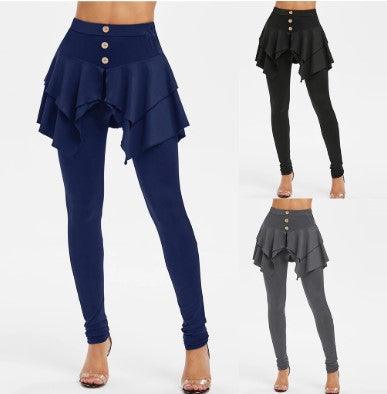 Tiered Ruffle Skirted Legging - JWHL FASHION