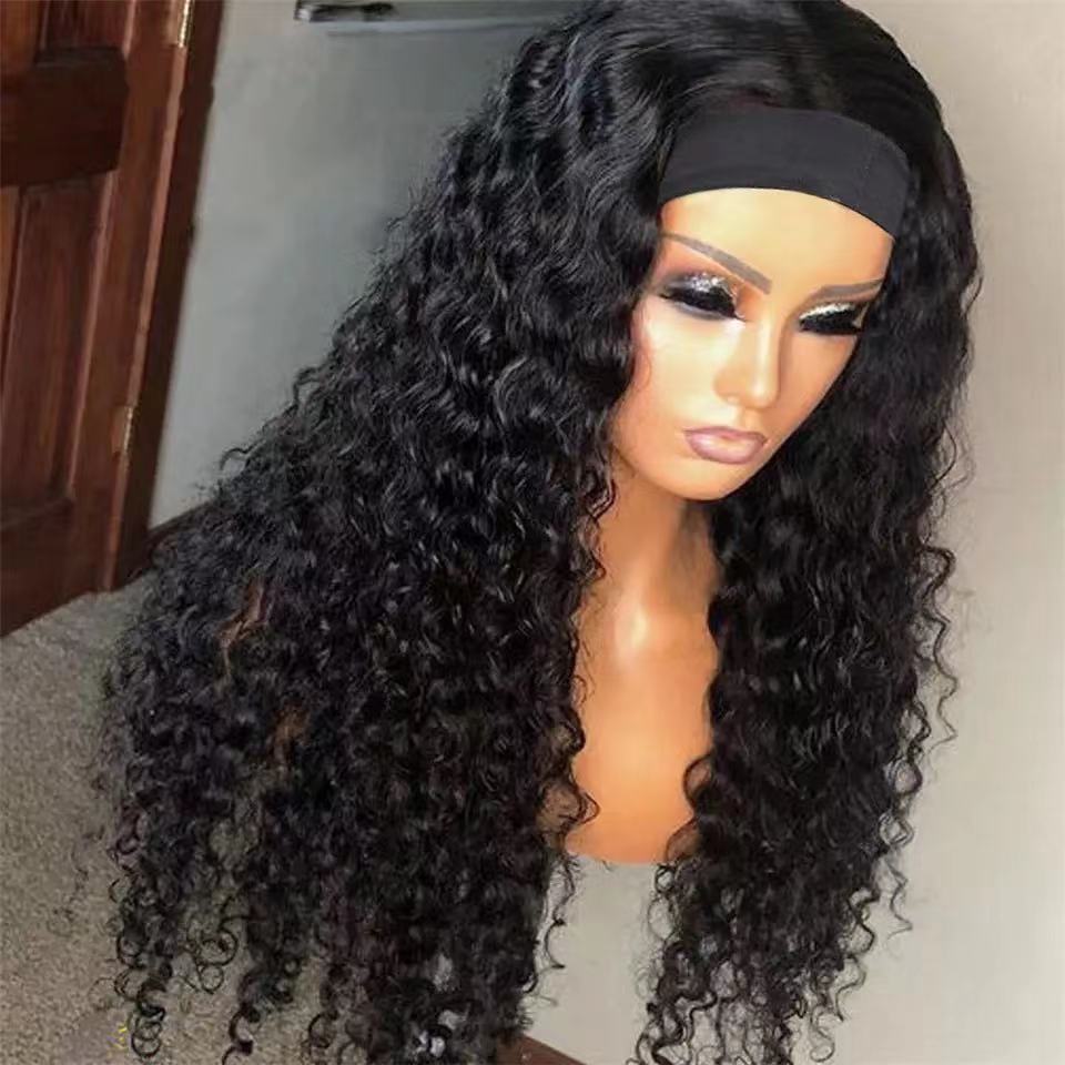 Turban Beauty Long Curly Hair Corn Perm Chemical Fiber Wig - JWHL FASHION