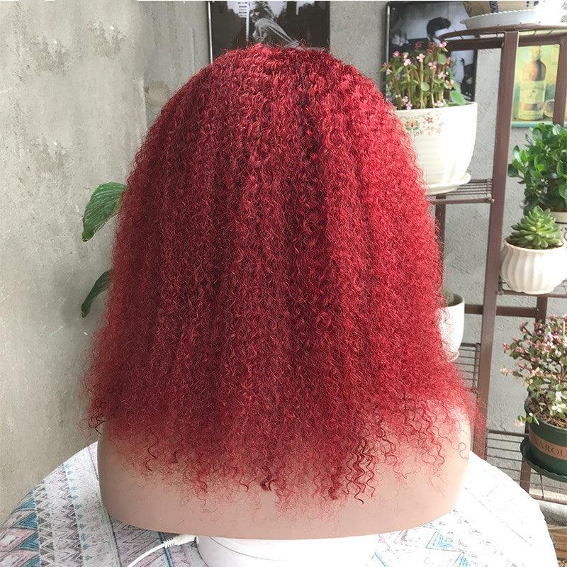 Front Lace Kinky Curly Human Hair Wig - JWHL FASHION