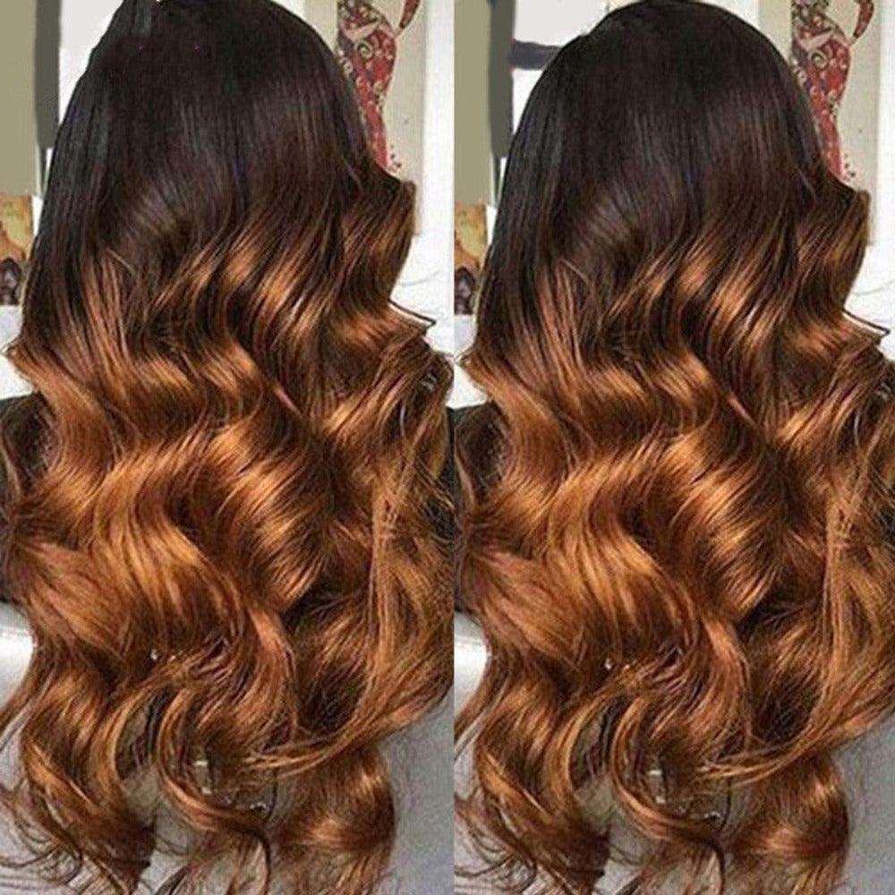 36. Ombre Front Lace Remy 100% Human Hair Wig - JWHL FASHION