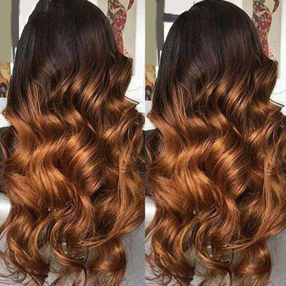 36. Ombre Front Lace Remy 100% Human Hair Wig - JWHL FASHION