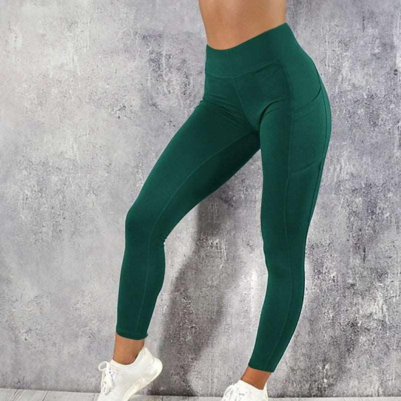 Breathable and moisture-absorbing tight yoga pants