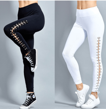 Stretchy  Plus Size Ripped Leggings - JWHL FASHION