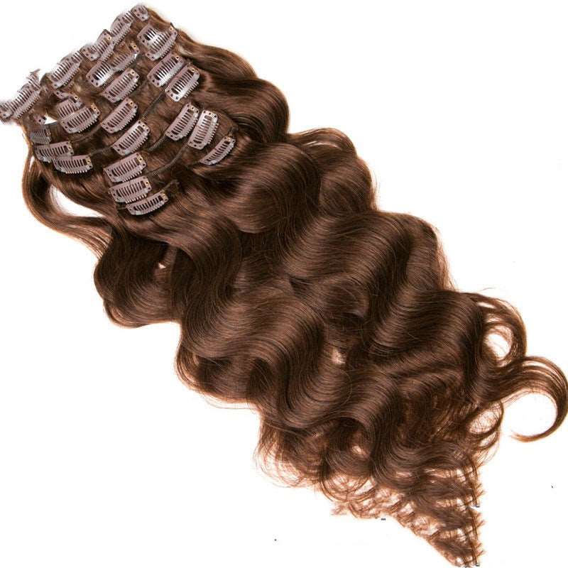 Brazilian Remi Natural Hair Extension Clip-in 7 Piece Set