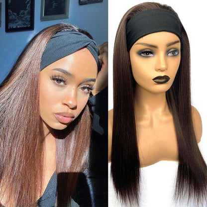 Headscarf Straight Hair Chemical Fiber Wig - JWHL FASHION