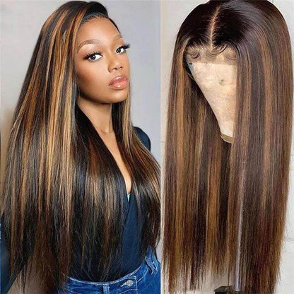 Fashion Mid-length Straight Hair Chemical Fiber Wig - JWHL FASHION