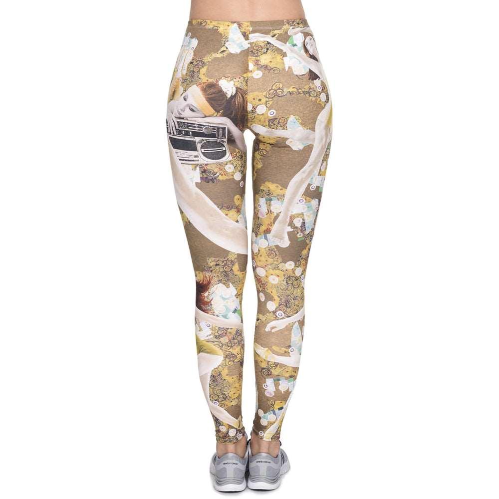 Cartoon character printed cropped pants