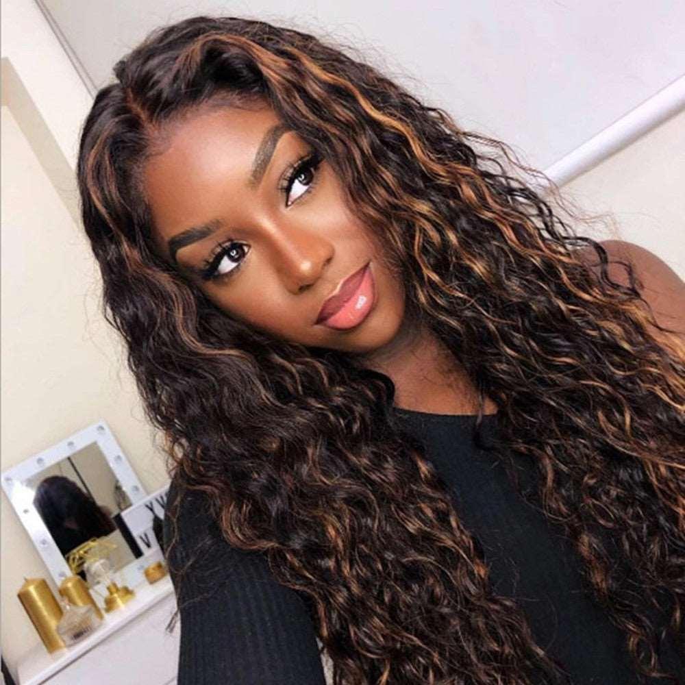 African Small Curly Hair Mixed Color Hand-woven Tube Chemical Fiber Wig