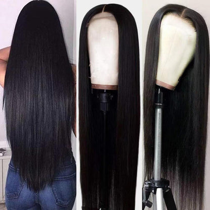 Hand-woven Straight Long Hair 13X4 Synthettic Wig - JWHL FASHION