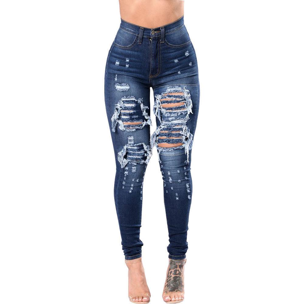 Ripped Jeans For Women Skinny Pants - JWHL FASHION