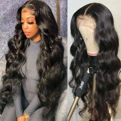 Black Front Lace Chemical Fiber Wig