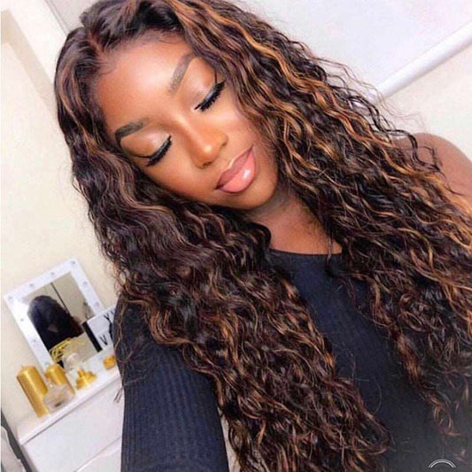 Front Lace Long Curly Hair Chemical Fiber Wig - JWHL FASHION