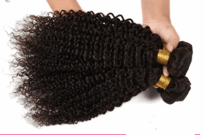 Brazilian kinky curly wave real hair 3 bundles mix