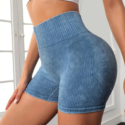 High-waisted Hip-lifting Fitness Pants, Yoga Shorts