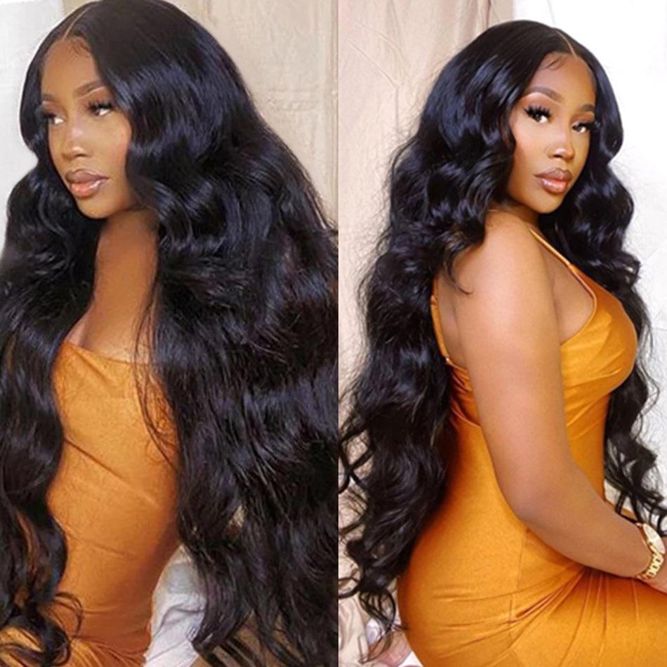 Pre Plucked Hairline 13x4 Body Wave Front Lace Human Hair Wig - JWHL FASHION