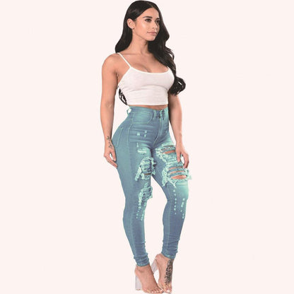 Ripped Jeans For Women Skinny Pants - JWHL FASHION