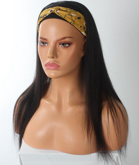 Ice Hair Band Wig Hood, Real Human Hair Wig - JWHL FASHION