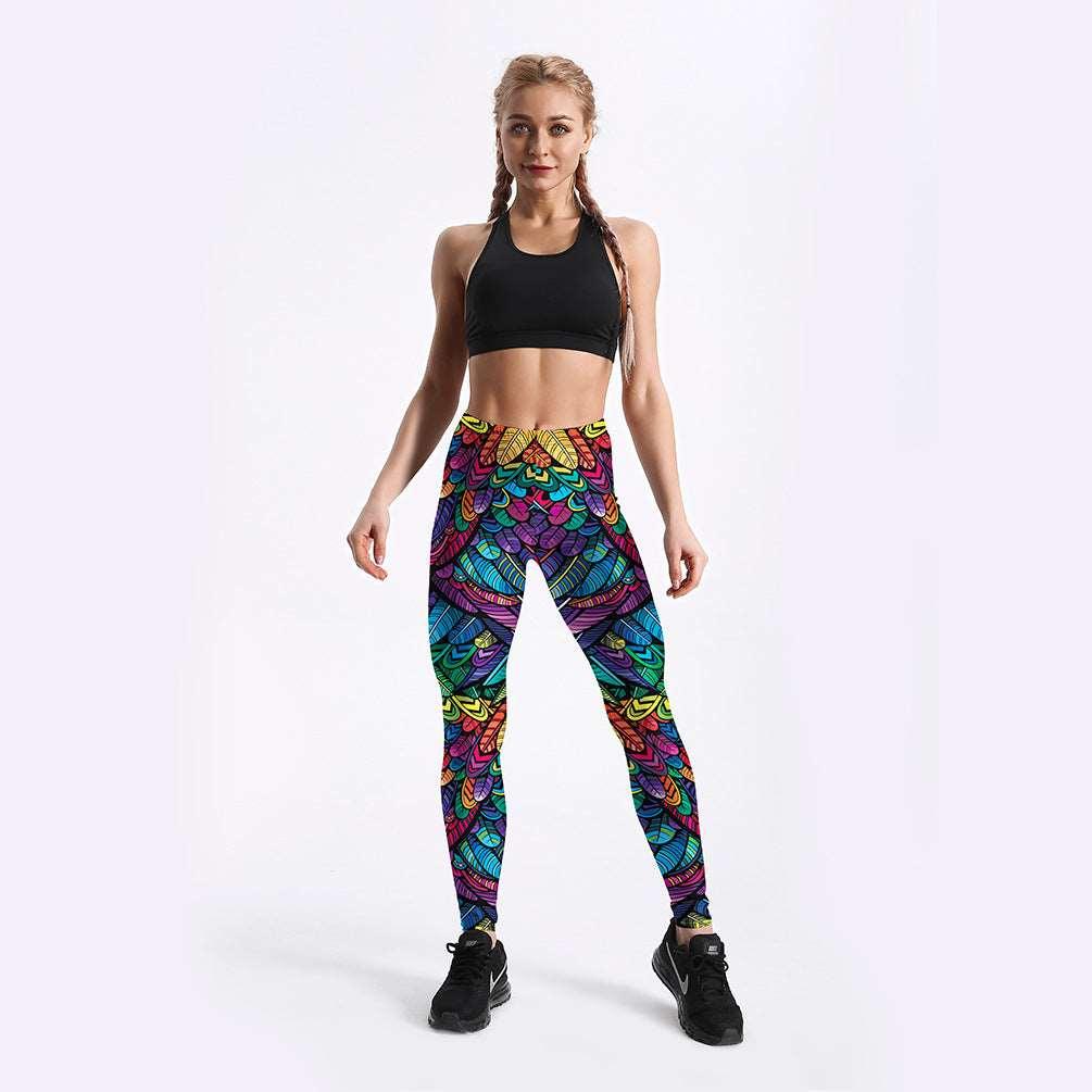 Color print leggings