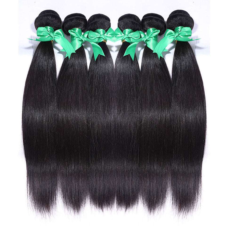 4X4 Hair block Indian Hair Straight Natural Color Real Human Hair Weave Extension