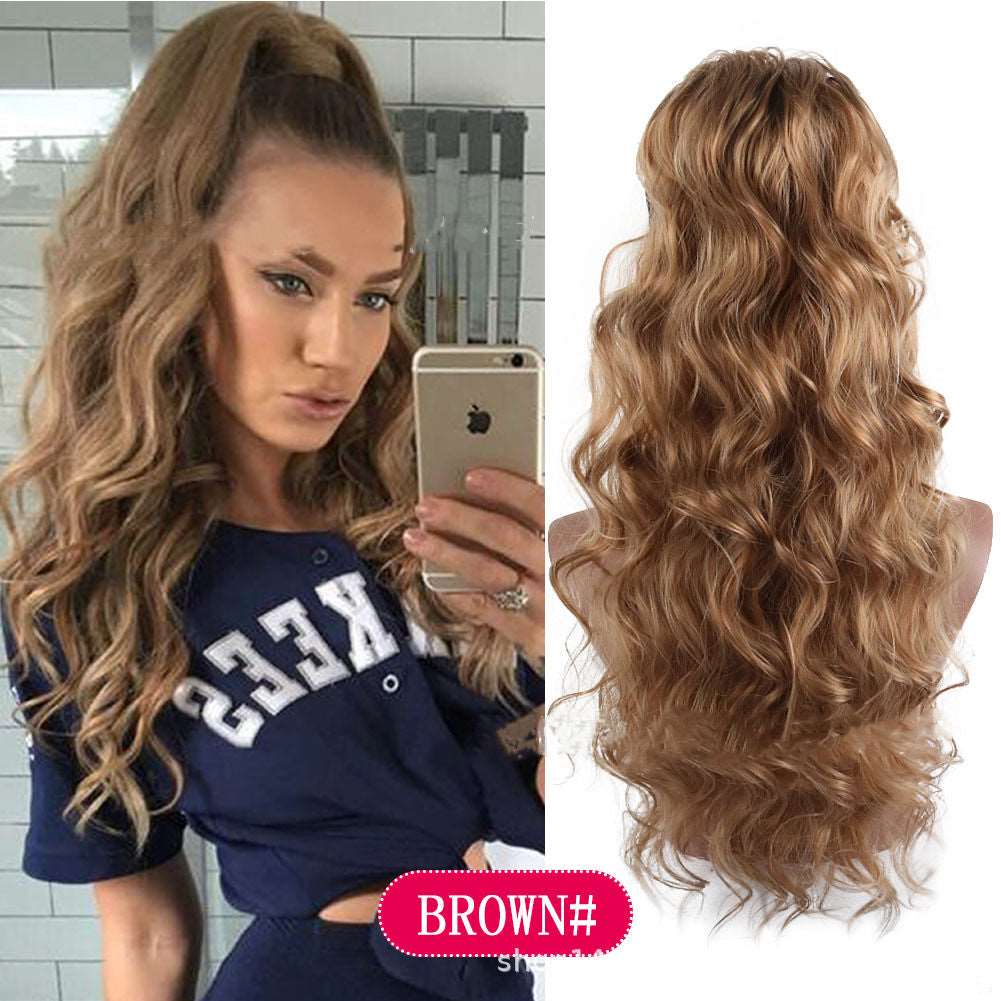 Drawstring Big Wave Ponytail Wig