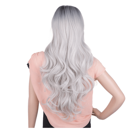 Gradient Dyed Long Curly Hair Chemical Fiber Wig - JWHL FASHION