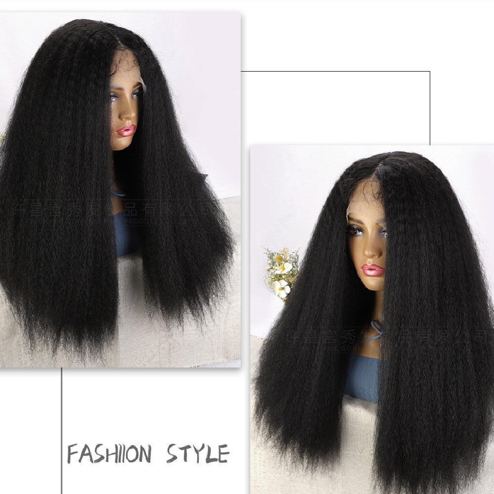 Yaki Straight Hair 13X4T-Part Lace Synthetic Wig - JWHL FASHION