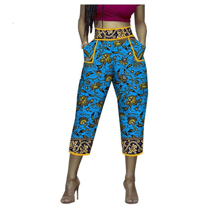 Batik print pencil pants