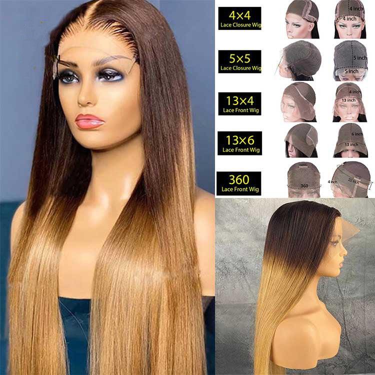 Gradient Real Human  Hair Wig - JWHL FASHION