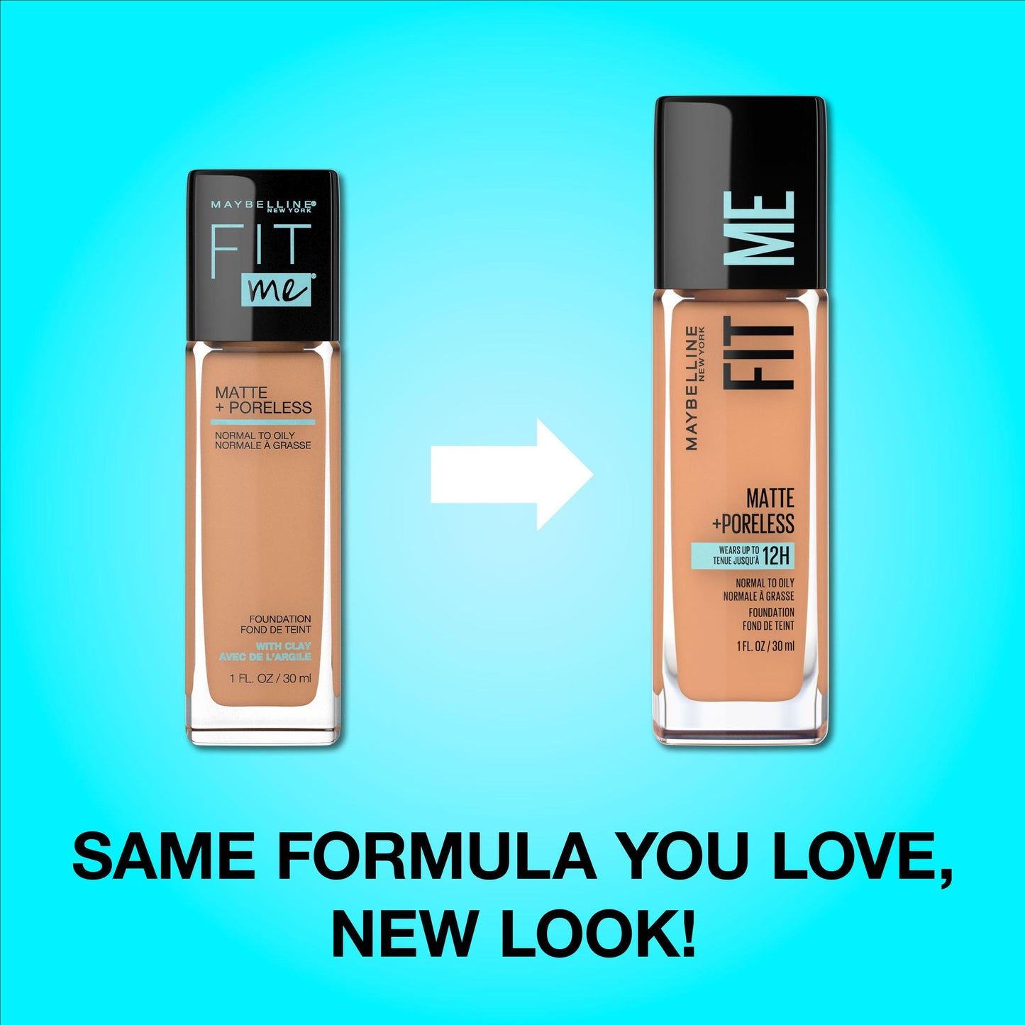 Maybelline Fit Me Matte + Poreless Liquid Foundation Makeup 242, 335, 362 (Pack of 1)