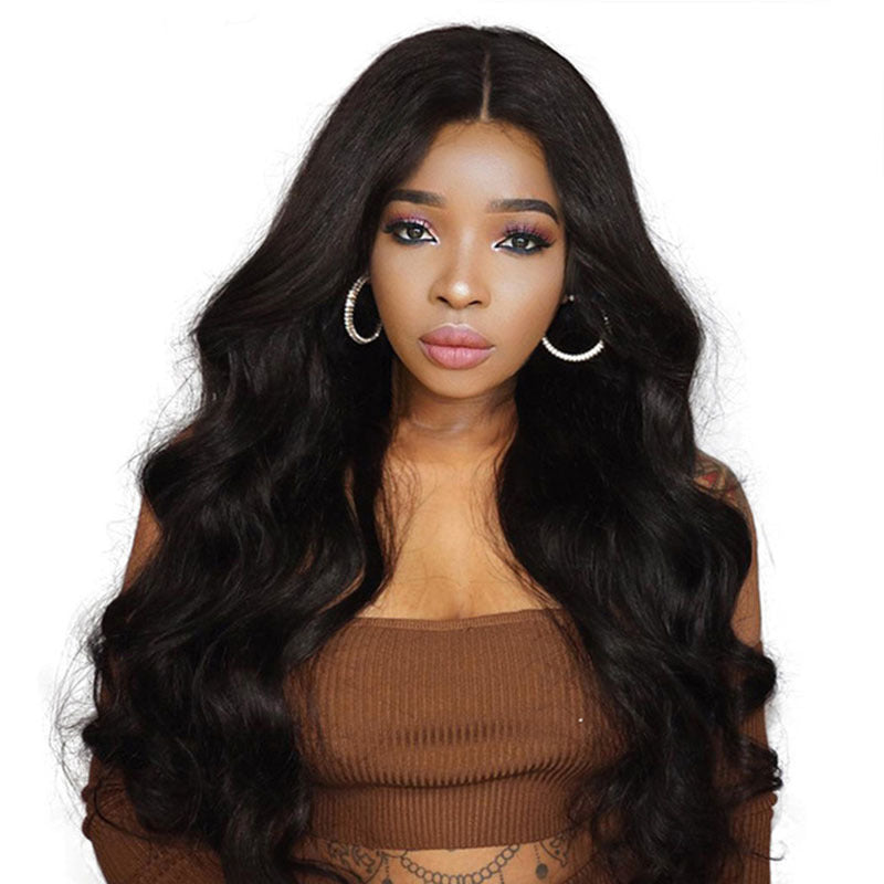 Mid-section big wave long curly Chemical Fiber wig