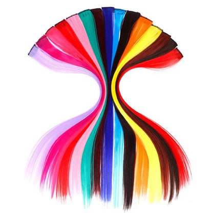 Blowable Gradient Color Hair Extension Pieces