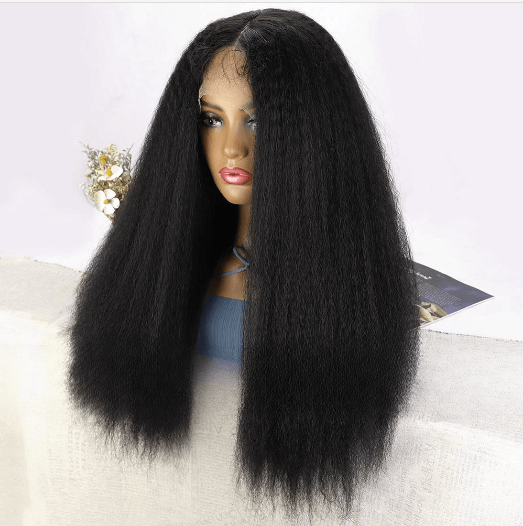 Yaki Straight Hair 13X4T-Part Lace Synthetic Wig - JWHL FASHION