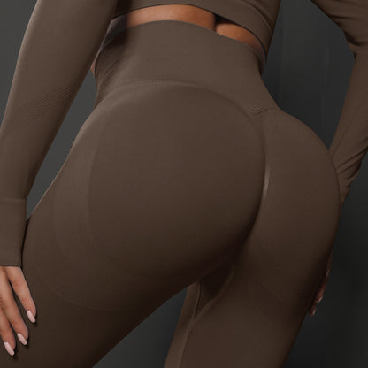 High Waist Seamless Yoga Pants, Sport Gym Leggings Outfit