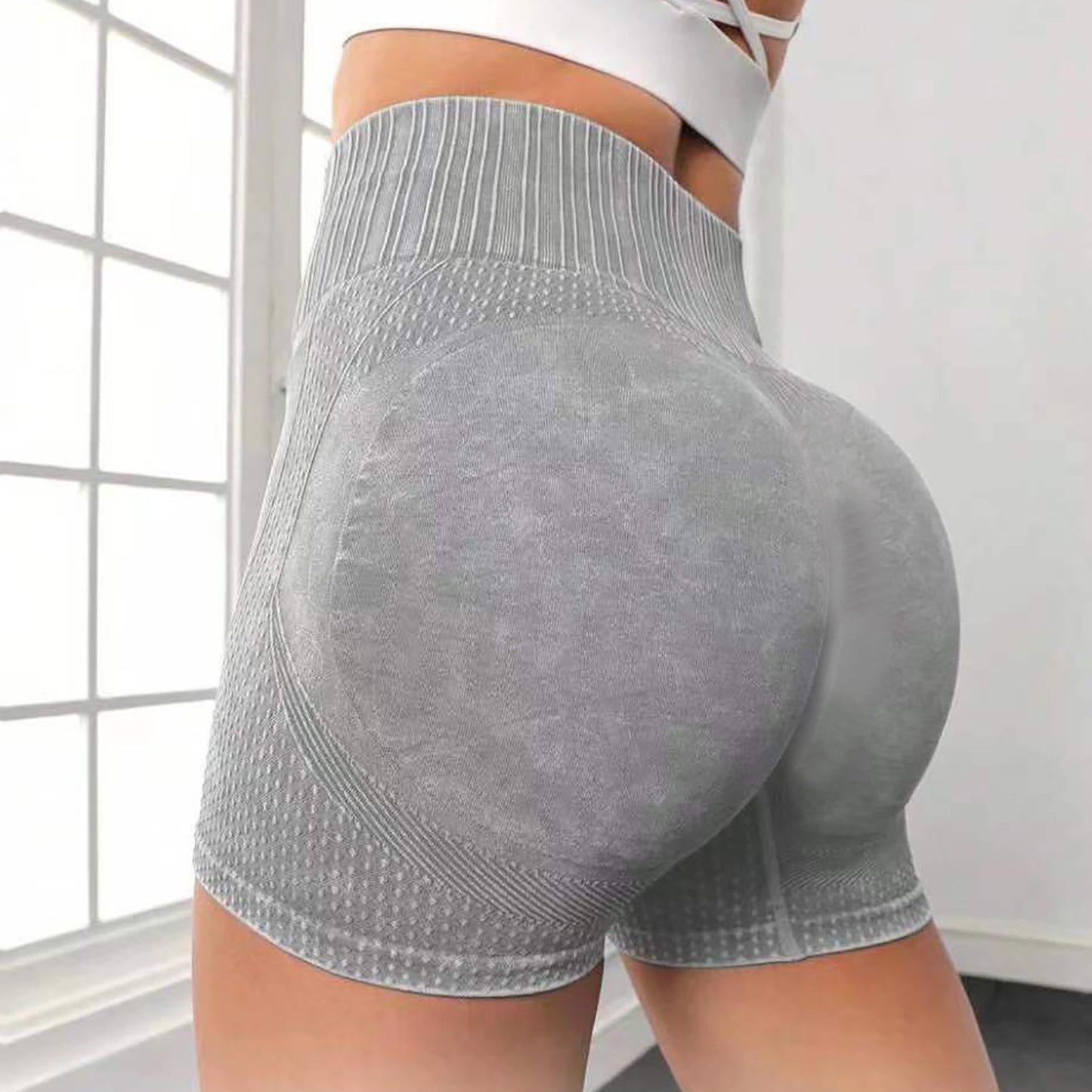 High-waisted Hip-lifting Fitness Pants, Yoga Shorts