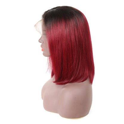 Front Lace Gradient human hair Wig - JWHL FASHION