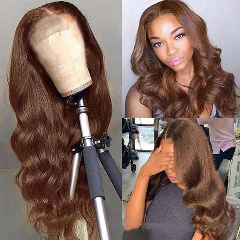 Brown Color Human Hair Wig