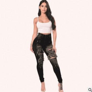 Ripped Jeans For Women Skinny Pants - JWHL FASHION