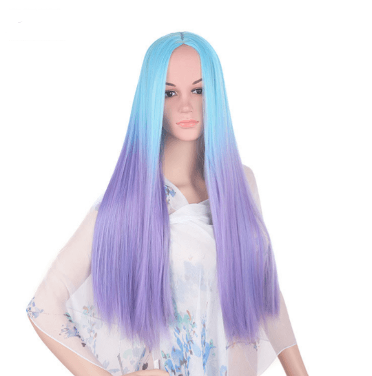 Gradient Dyed Long Curly Hair Chemical Fiber Wig - JWHL FASHION