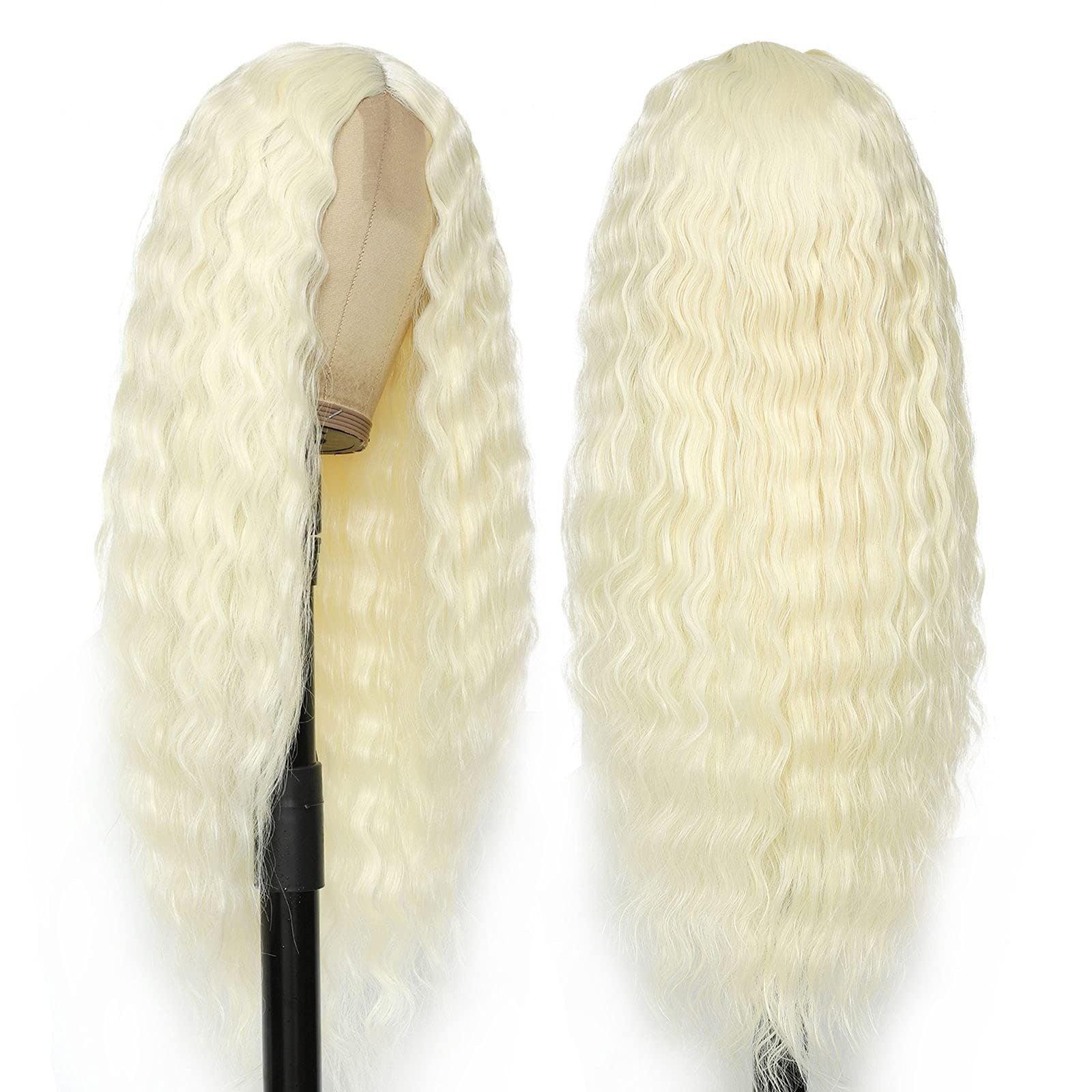 Mid-section Long Curly Synthetic Wig - JWHL FASHION