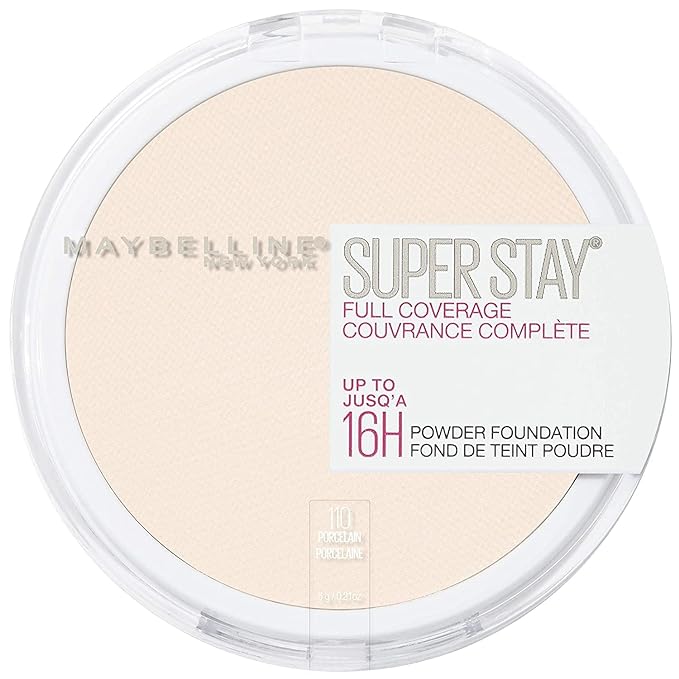 Maybelline Super Stay Full Coverage Powder Foundation Makeup, Up to 16 Hour Wear, Soft, Creamy Matte Foundation, 1 Count