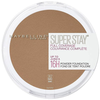 Maybelline Super Stay Full Coverage Powder Foundation Makeup, Up to 16 Hour Wear, Soft, Creamy Matte Foundation, 1 Count