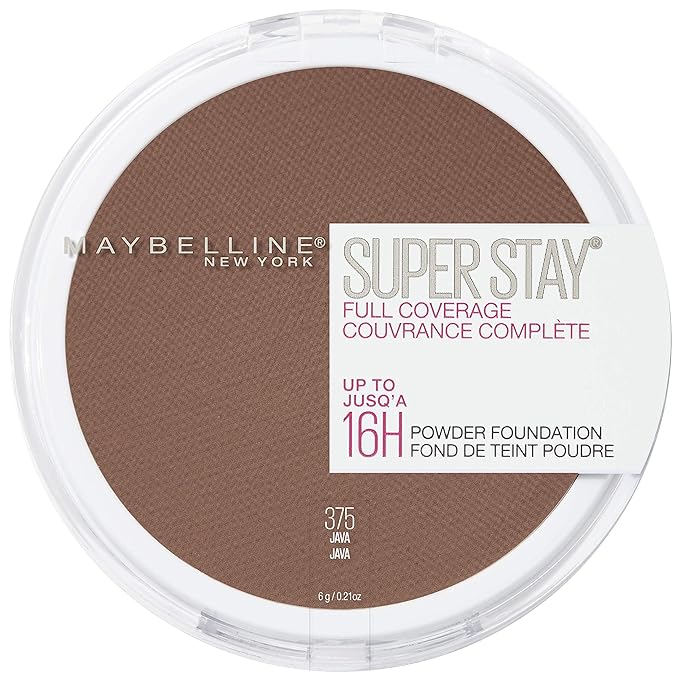 Maybelline Super Stay Full Coverage Powder Foundation Makeup, Up to 16 Hour Wear, Soft, Creamy Matte Foundation, 1 Count