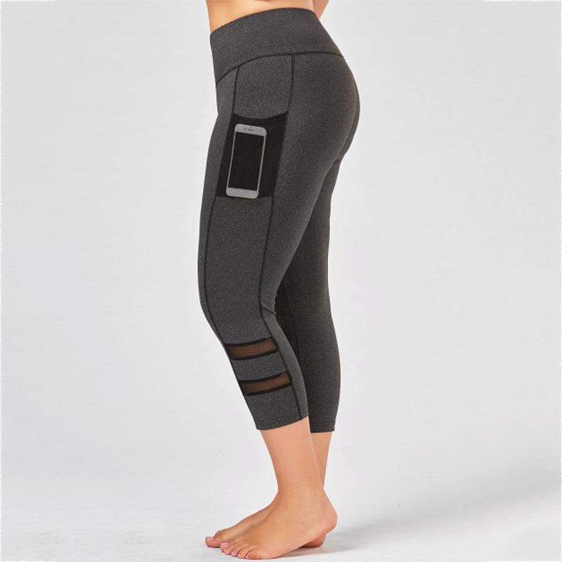 Women's plus size sports cutout leggings - JWHL FASHION