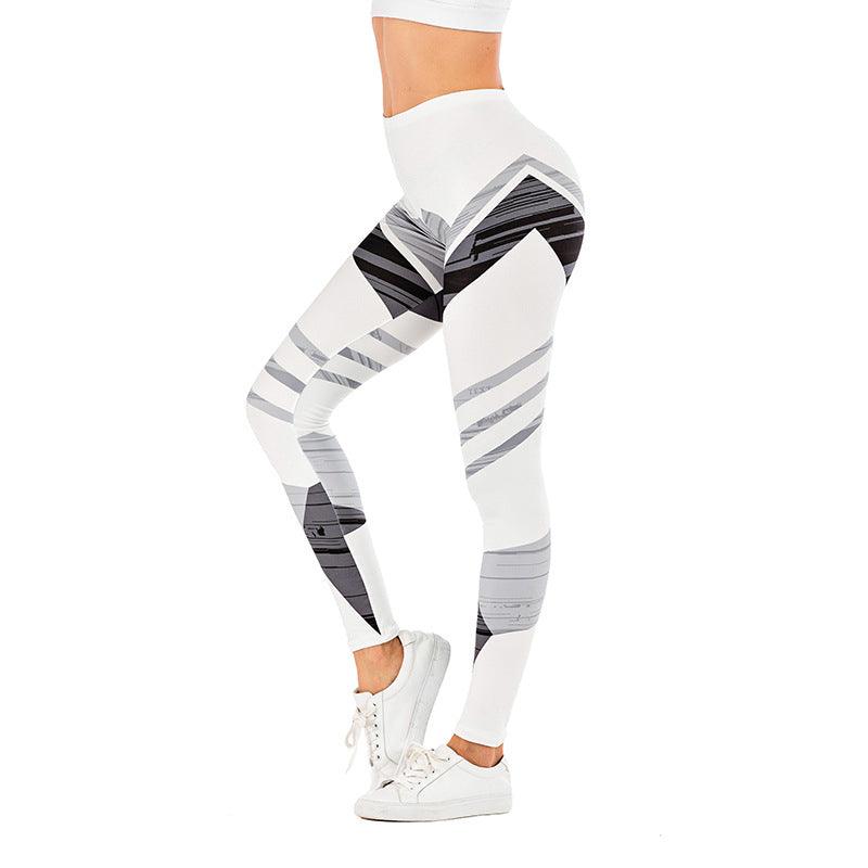 Printed yoga pants outdoor sports leggings - JWHL FASHION