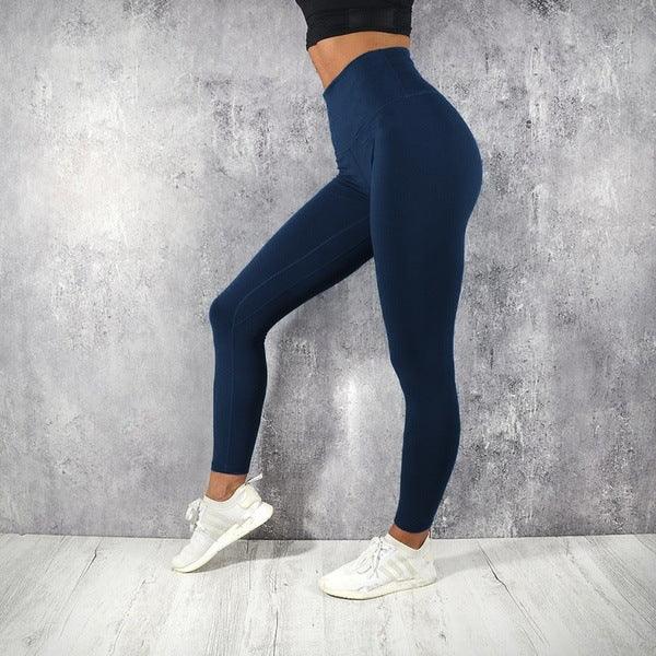 High waist sports yoga Yiwu bottoming cropped pants - JWHL FASHION