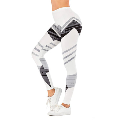 Printed yoga pants outdoor sports leggings - JWHL FASHION