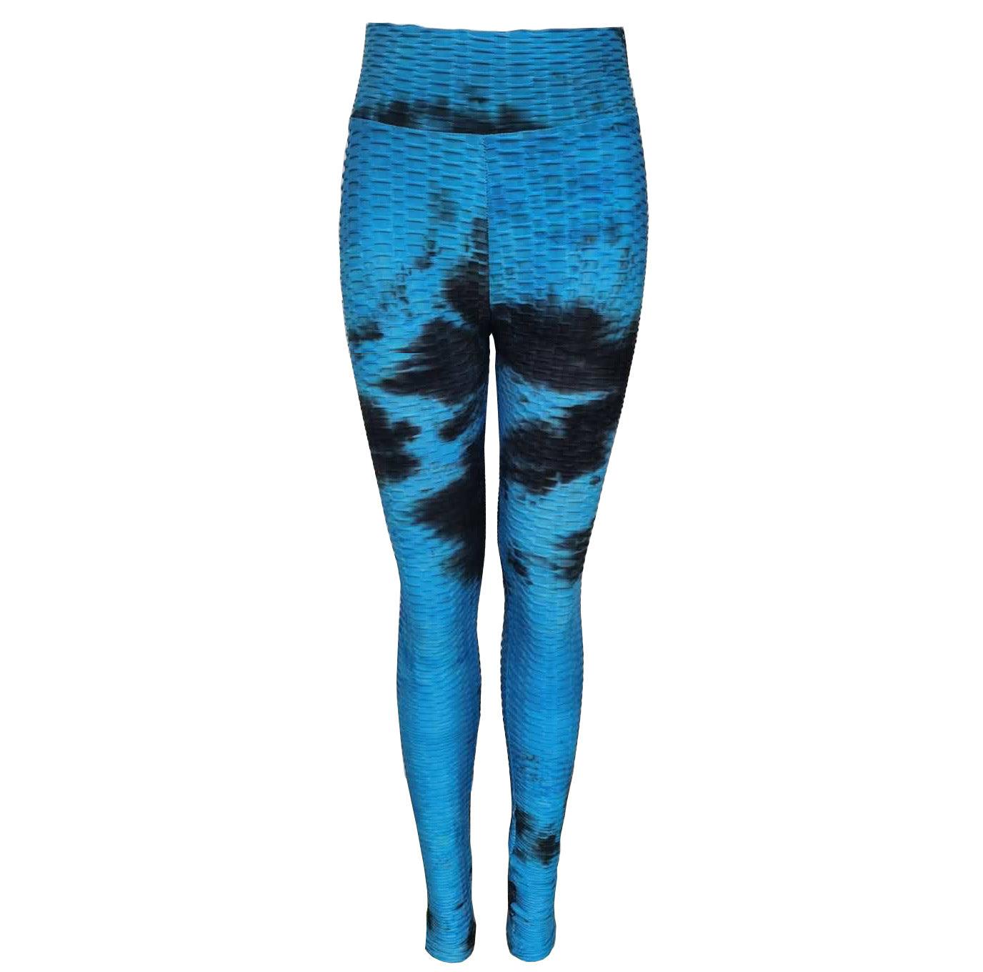 Tie-dye jacquard hip yoga leggings - JWHL FASHION